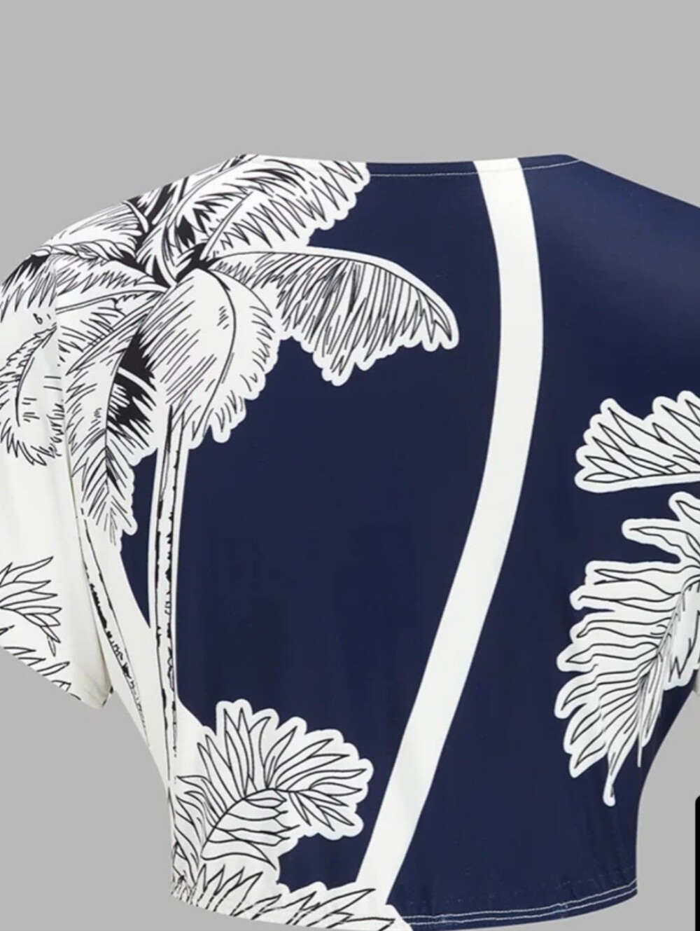 Commense Navy & White Floral V-Neck Maxi Dress - Picture 2 of 4